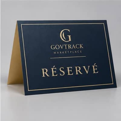 Chevalet de table personnalisé