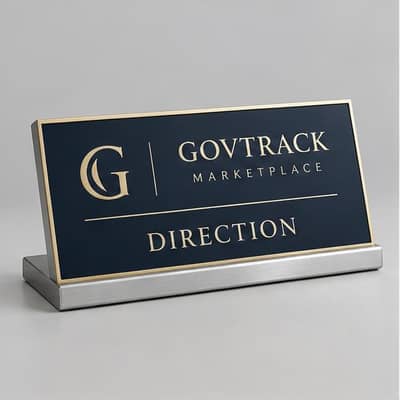 Plaque de bureau personnalisée