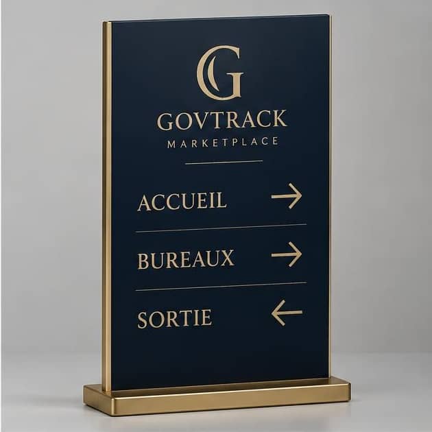 Panneau directionnel personnalisé